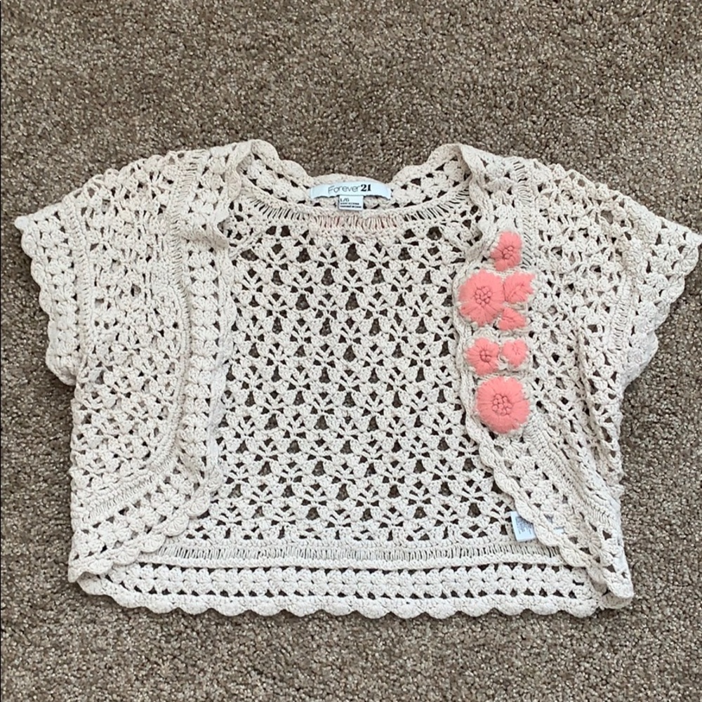 Cropped forever 21 shawl